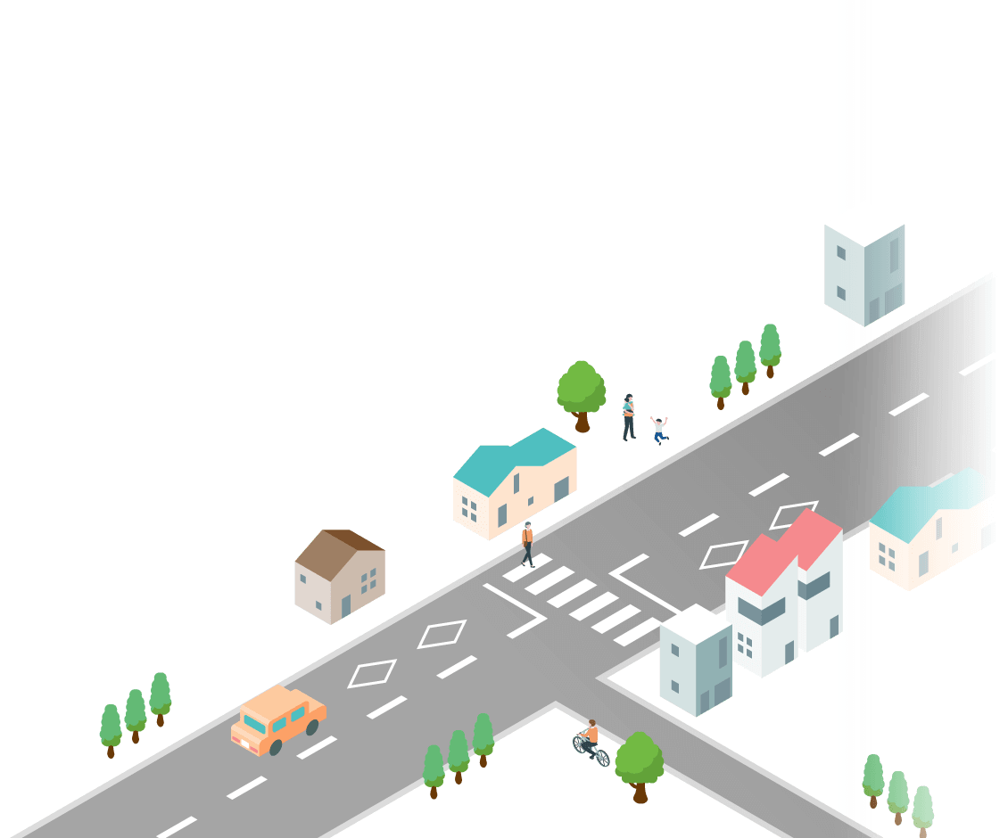 イラスト：道路工事