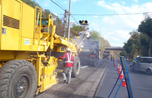 写真：一般国道368号（下比奈知）舗装整備工事の施工実績